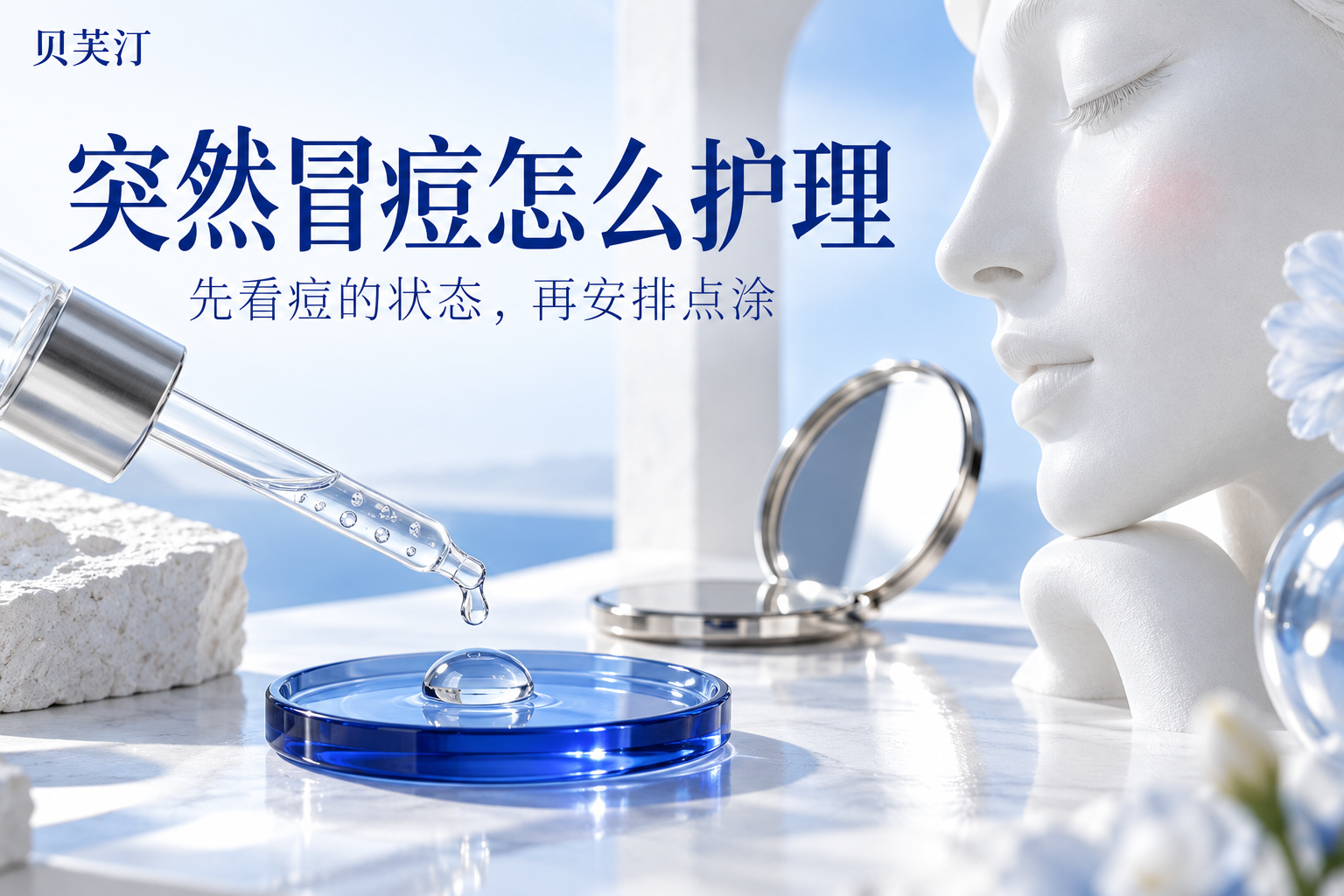 突然冒出几颗红痘 什么时候适合点涂护理